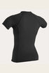 Wms Basickins S/S Rash Guard - Svart